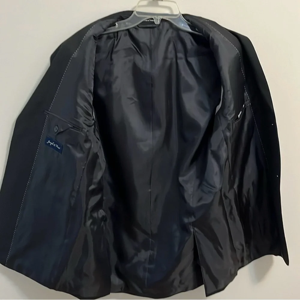 Joseph & Feiss blazer suit jacket coat boys size 20 black 2 button long sleeve - Picture 7 of 12